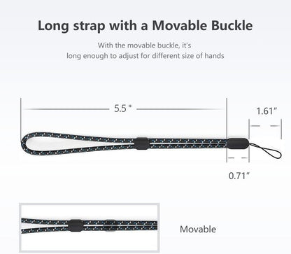FINENIC Hand Wrist Strap Lanyard, Adjustable Wristlet Hand Strap Nylon Lanyard with Quick-Release for Cell Phone Cases, Cameras, Keychains, USB Flash Drives, Tablets, Gopro and Other Portable Items