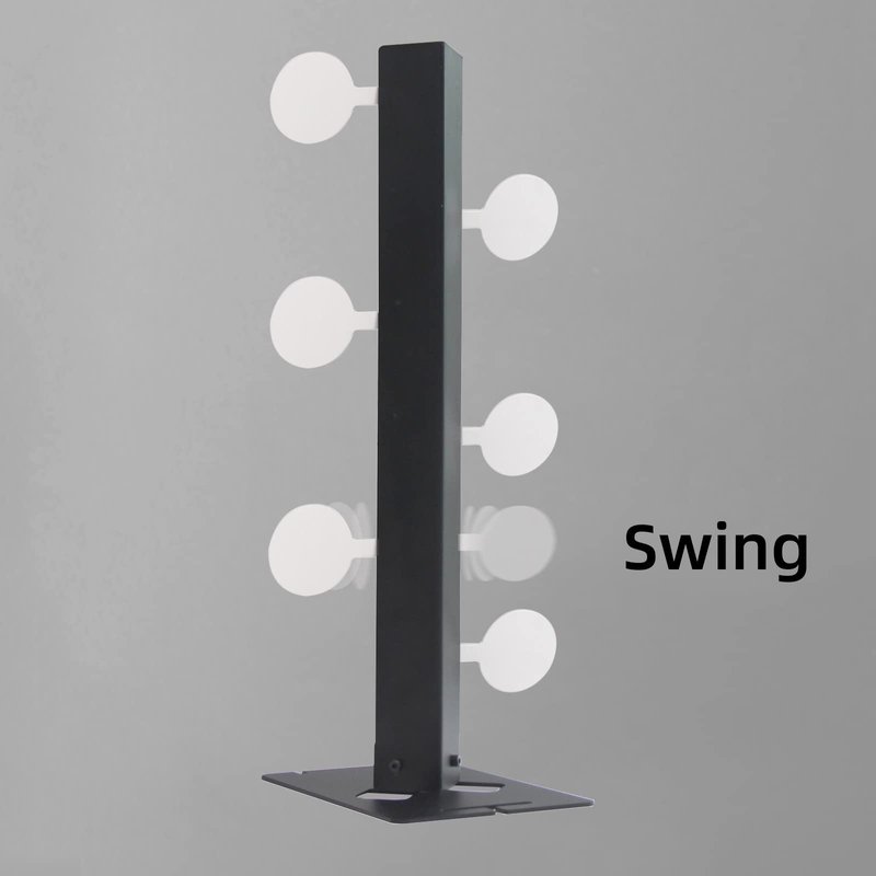 Atflbox The Metal Swing Shooting Target Stand with 6 Steel Plates for Airsoft BB Guns Practise (Dueling Tree)
