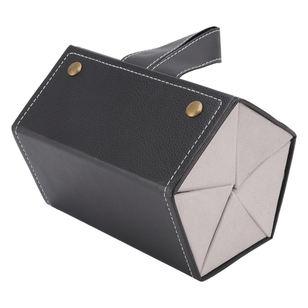 MOPFOL Sunglasses Organizer Case 8 Slots PU Leather Foldable Hanging Design Travel Eyewear Holder with Multiple Compartments for Glasses Storage(Black)