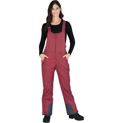 Arctix Women's Essential Insulated Bib Overalls, Crimson, X-Small Short