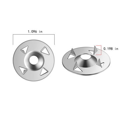 Wensilon 1"-1/8" inch 200pcs Foam Board Insulation Board mounting Gasket Stainless Steel 304 for Panel Fixing Fastening
