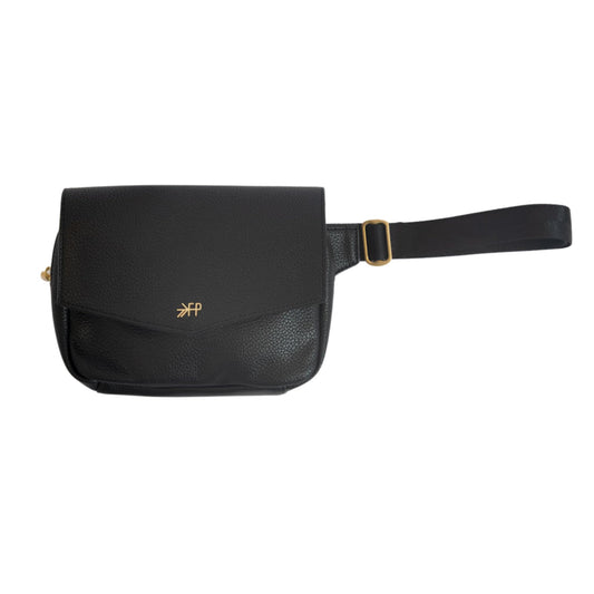 Freshly Picked Classic Park Pack Belt Bag, Black Fanny Pack for Women, Wear as a Waist Bag or Crossbody (Ebony)