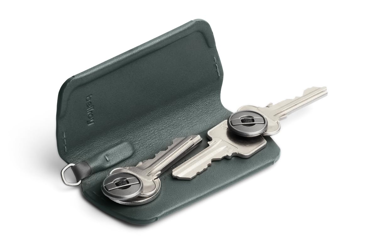 Bellroy Key Cover Plus – Third Edition (Leather Key Holder, Holds 4 – 8 Keys) - Everglade