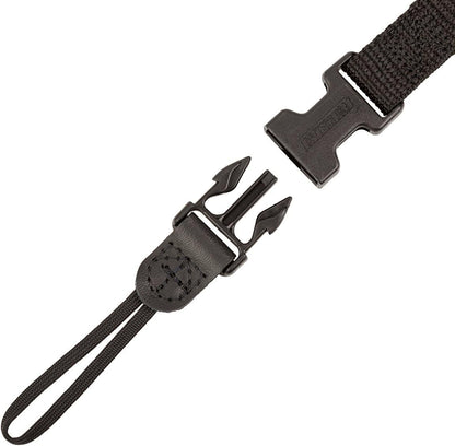 OP/TECH USA Super Classic Camera Neck Strap - UNI Loop Design with Padded Neoprene, Control-Stretch System, and Quick Disconnects - Ideal for Photographers' Comfort (Black)