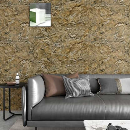 Wallercity Brown Marble Contact Paper Peel and Stick Countertops Granite Wallpaper for Cabinets Drawers Vinyl Self Adhesive Wall Paper for Desk Shelf Bathroom Kitchen Waterproof Film 15.8''x78.7''