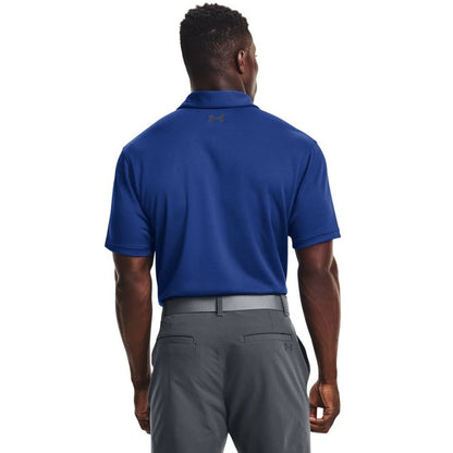 Under Armour Men's Tech Golf Polo, Tech Blue (432)/Pitch Gray, 3X-Large