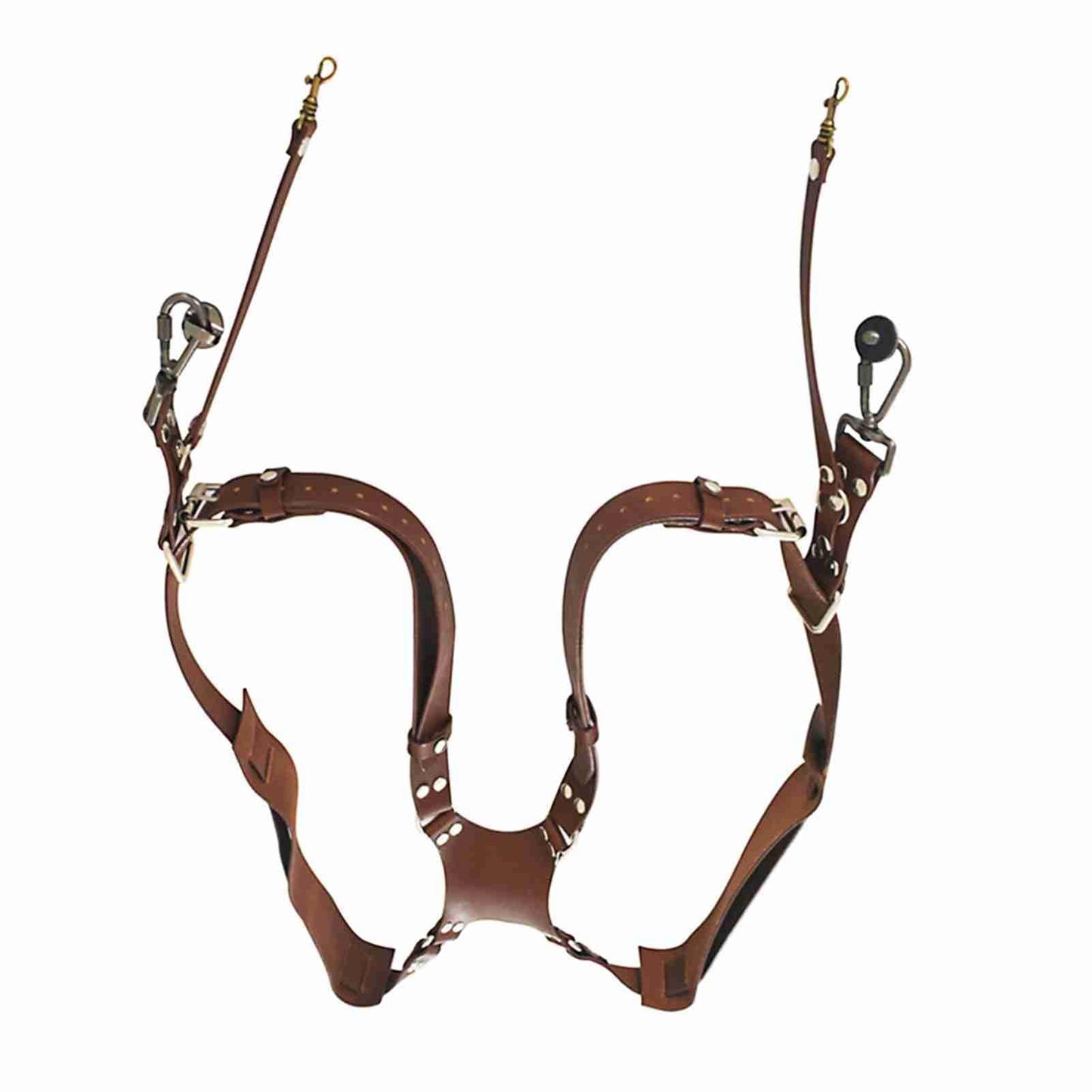 MEKOTRIN Dual Camera Harness & Leather Shoulder Strap Comfortable Carry for Two Cameras, Ideal for Hiking, Weddings and Travel, Adjustable 1/4" Standard Screw Compatibility (Shoulder Width: 13"-20")