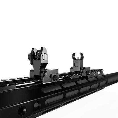 Marmot Flip Up Sight Full Metal Iron Sight & Fiber Flip Up Sights CQB & Precise Mode Gun Sights Rifle Sights