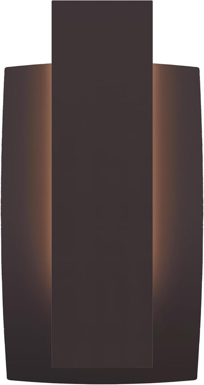 LamQee Modern Outdoor Wall Lights for House LED Integrated, Aluminum Outdoor Porch Light Fixture Wall Mount, 3000K 10W Exterior Wall Sconce Lighting Patio Front Door Garage Indoor, Brown