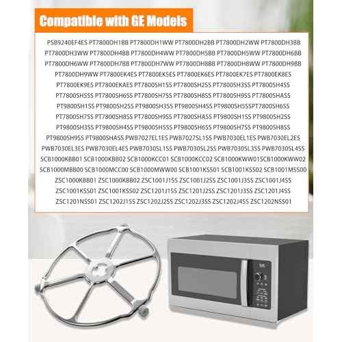 WB02X32600 Microwave Turntable Ring Fits for GE CTC912P2N1S1 CSB912M2N2S5 ZSB9131N1SS Microwave Rotating Ring Tray Support Replace WB06X10651 4929164 AP6871921 PS12709805 EAP12709805