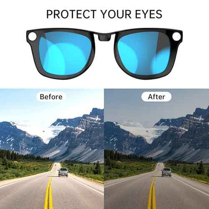 HiBloks 4Pcs Polarized Clip Compatible with Ray-Ban Meta Wayfarer & Gen 2 (RW4008/RW4012 Large), Color Changing Clip Set for Rayban Meta Gen 2 Smart Glasses Discoloration Clip (Gray+Pink+Blue+Orange)
