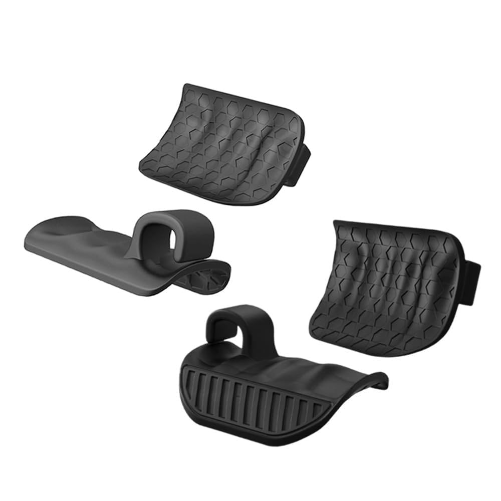4pcs Rubber Gym Grips,Weight Lifting Gloves for Men Women,Anti-Slip Fingerless Fitness Training Grips, Ergonomic Unisex Weight lifting Fitness Grips.Suitable for Intensive Training and Exercise in Gyms.