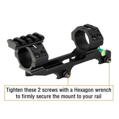 ohhunt Scope Mount 1 inch 30mm Picatinny Scope Mounts Rings QD Quick Release with Scope Level