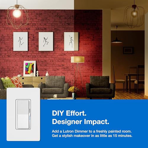 Lutron Diva Smart Dimmer Switch Kit for Caseta Lighting w/ Hub, Pico Remote & Pedestal, Smart Dimmer Works with Apple Home, Ring, Google Home, 3 Way, DVRF-BDG-1DP-A