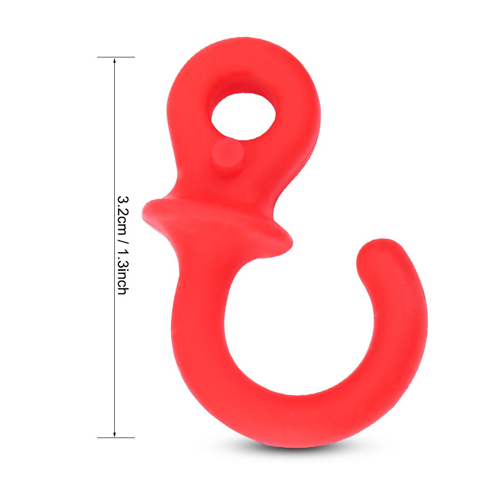 TOPINCN Monkey Tail Silencers, 4Pcs Bow String Shock Absorber Bow Vibration Damper for (Red)