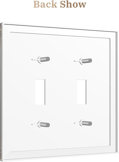 Decorative Art Light Switch Covers Elegant Rose Bouquet Art 2 Gang Double Toggle Wall Plate Decorative Switchcover Electrical Switchplate for Home Decor