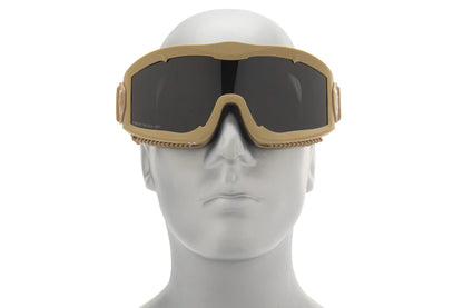 Lancer Tactical AERO Airsoft Tactical Safety Goggles ANSI Z87.1, 3mm Dual Pane Anti-Fog Lens for Hunting, Paintball, Cycling