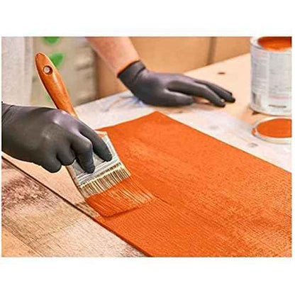 HDX Black Dual Layer 6ml Heavy Duty Disposable Nitrile Gloves 2 - 40 Packs - 80 Gloves Total Large