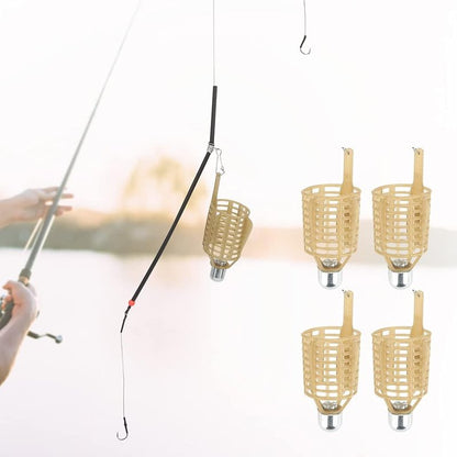 Fishing Lure Cage Bait Trap - Lightweight 4-Piece Feeder for Carp Fishing Tackle | 30g