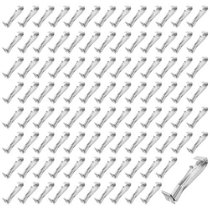 5 Inch Gutter Hangers, Hidden Aluminum Gutter Brackets with Assembled Screw - Support Sagging rain gutters.(100 Pcs)