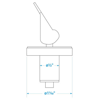 Seachoice Deck and Baitwell Plug, 1/2 in. Brass, 2 Count (Pack of 1)