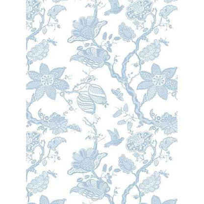 Boho Blue Peel and Stick Wallpaper Wall Paper Modern Contact Paper Boho Bedroom Bathroom Wallpaper Peel and Stick Blue and White Removable Self-Adhesive Wall Decor Vinyl Roll 17.3" x 118"