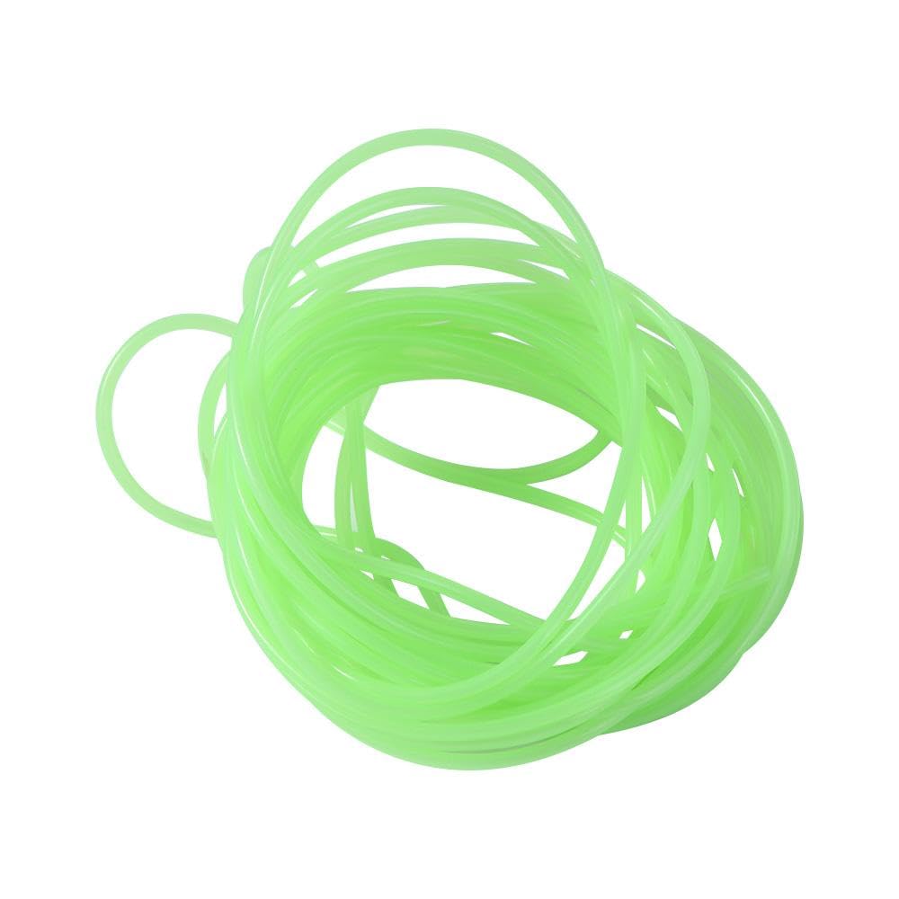 5M Green Soft Silicone Fishing Night Luminous Tube Fluorescent Deep Sea Boat Fishing Glow Rig Hook Line Accessories(S)