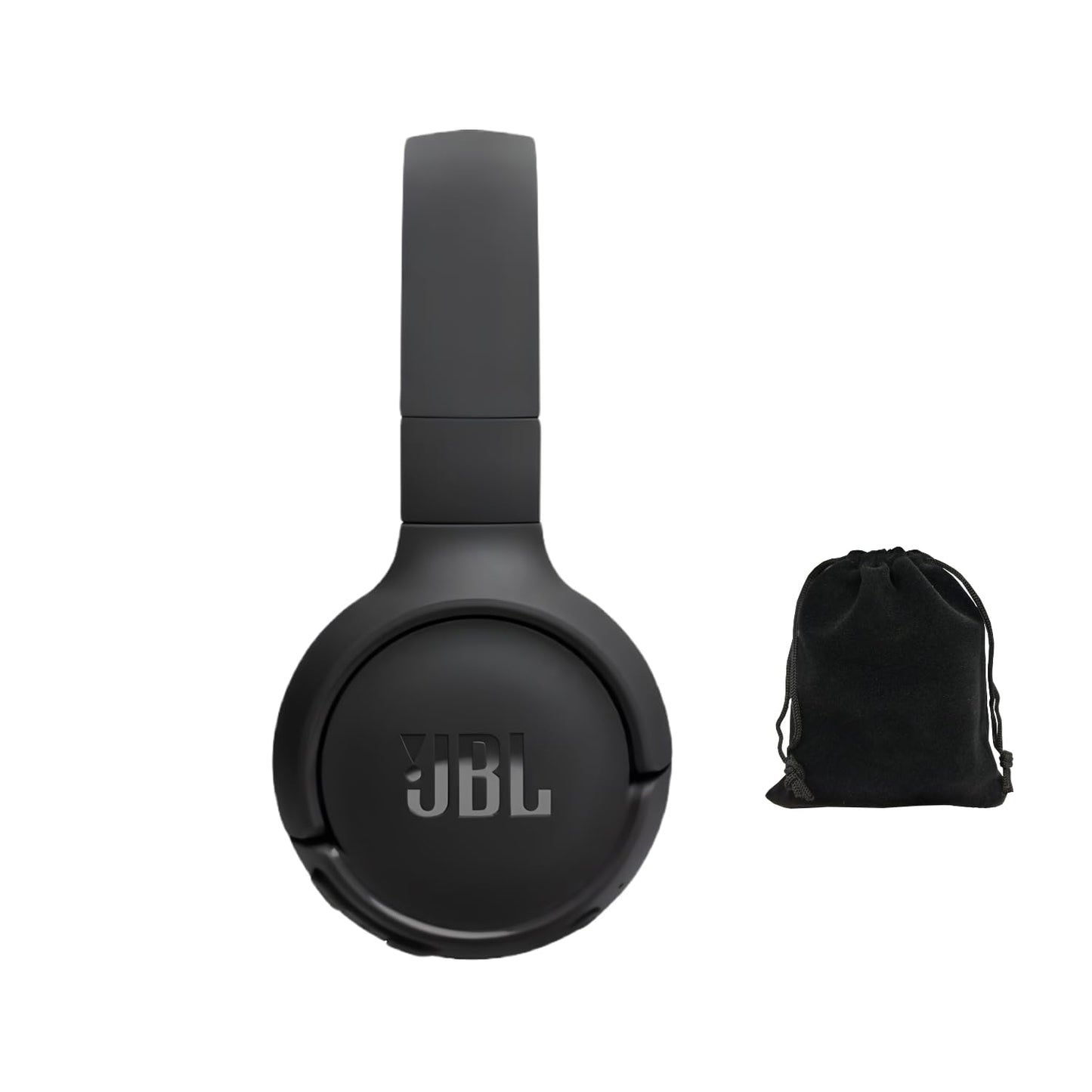 JBL Tune 525BT Wireless Over-Ear Headphones – Experience Deep Bass and Seamless Connectivity - 57H Battery Life - Speed Charge - Bluetooth 5.3 - Includes Storage Pouch, Black, Tune525BT-Pouch