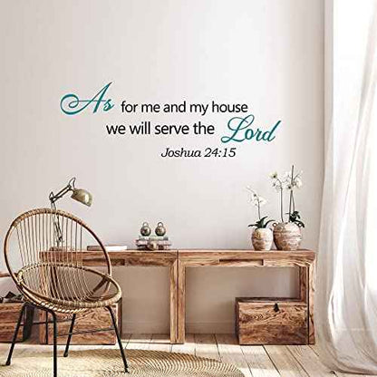 Bible Verse Wall Decals Inspirational Wall Decals Quotes Christian Scripture Religious Wall Stickers Peel and Stick Motivational Decal Postive Saying Wall Stickers for Women Family Home Bedroom Decor¡¦