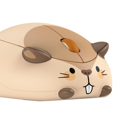 Akko Cat Theme Wireless Gaming Mouse, 2.4G GHz with a USB Receiver, Cute Optical Cordless Cartoon Mice for Computer/Laptop/Desktop/PC, Compatible with Mac/Win (Gray Mimo)