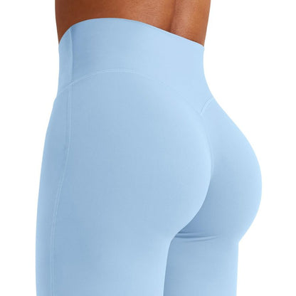 YEOREO Workout Leggings Womens No Front Seam Straight Leggings 31.5" High Waist Buttery Eddiy Gym Yoga Pants Airy Blue XXL