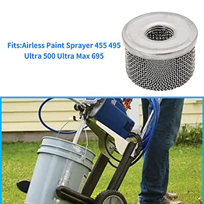 181073 or 181-073 Inlet Strainer Screen Filter with 1/2" NPT Thread Stainless Steel for Airless Paint Sprayer 455 495 Ultra 500 Ultra Max 695