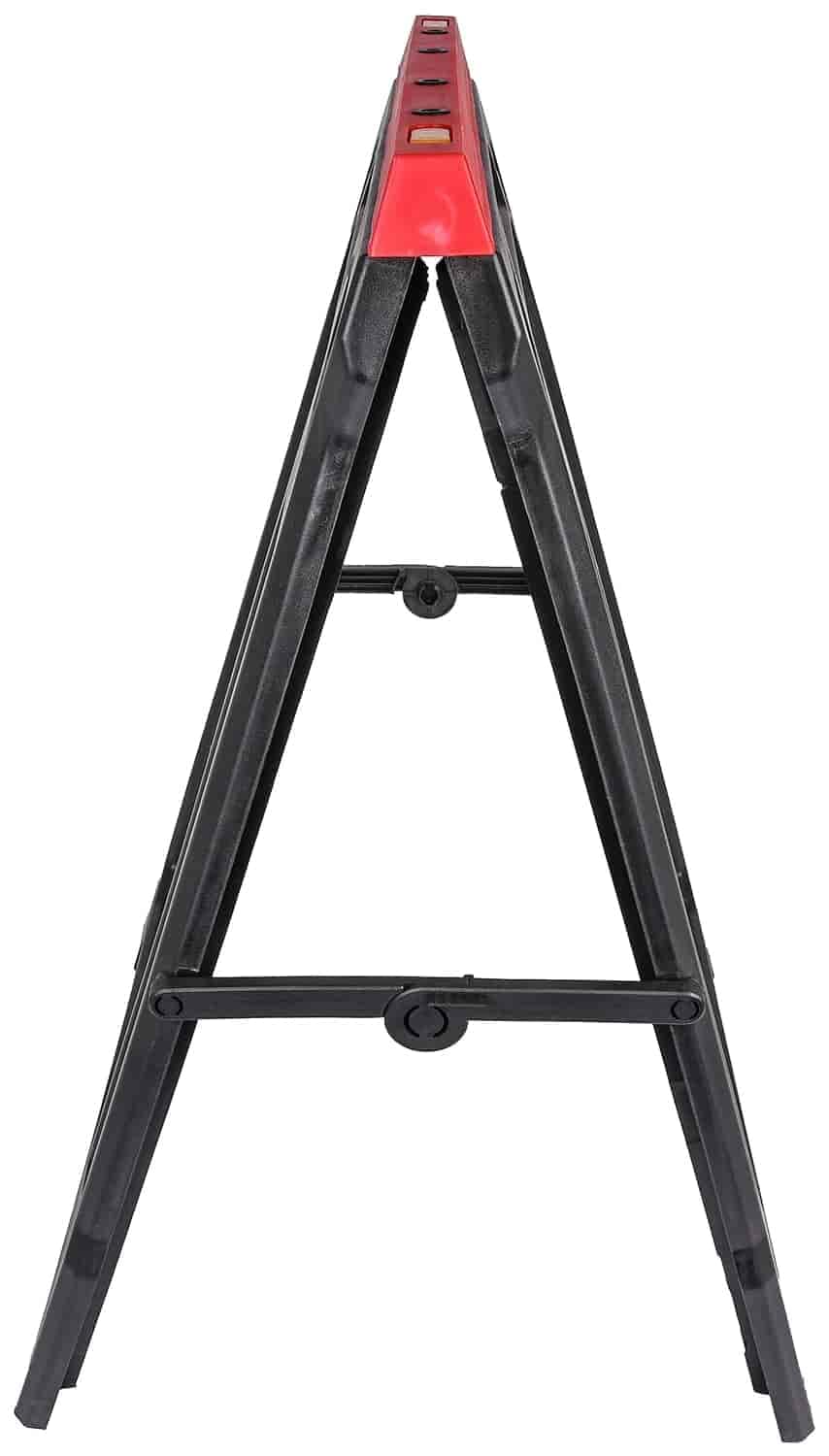 JEGS Folding Saw Horses 2 Pack - 350 LBS Capacity - Heavy Duty Saw Horse - Weather-Resistant Polypropylene Folding Sawhorse - Folds Flat to 2 Inches - Folding Sawhorses Pack of 2