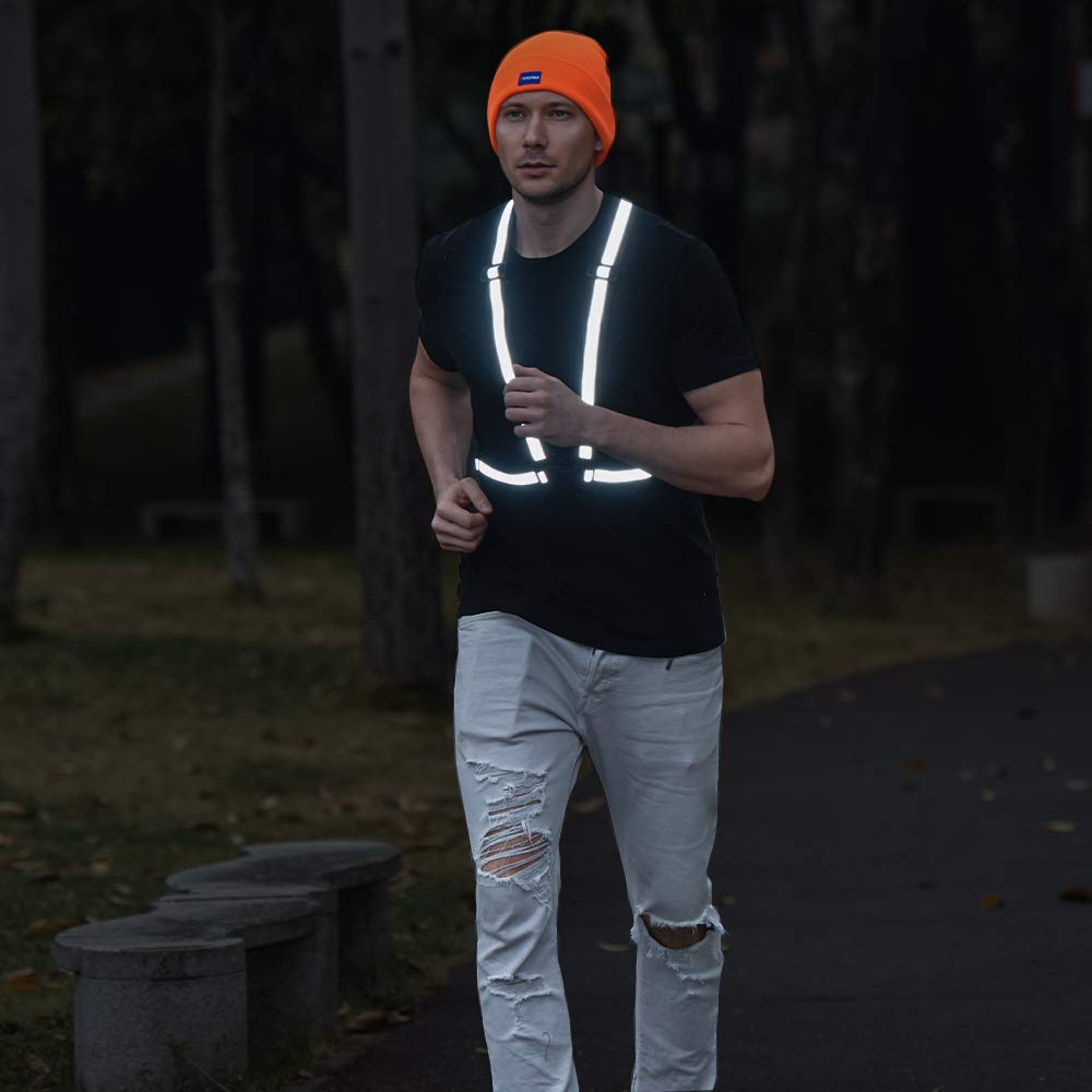 AYKRM Multiple colors optional High Visibility hi vis Reflective running safety Vest
