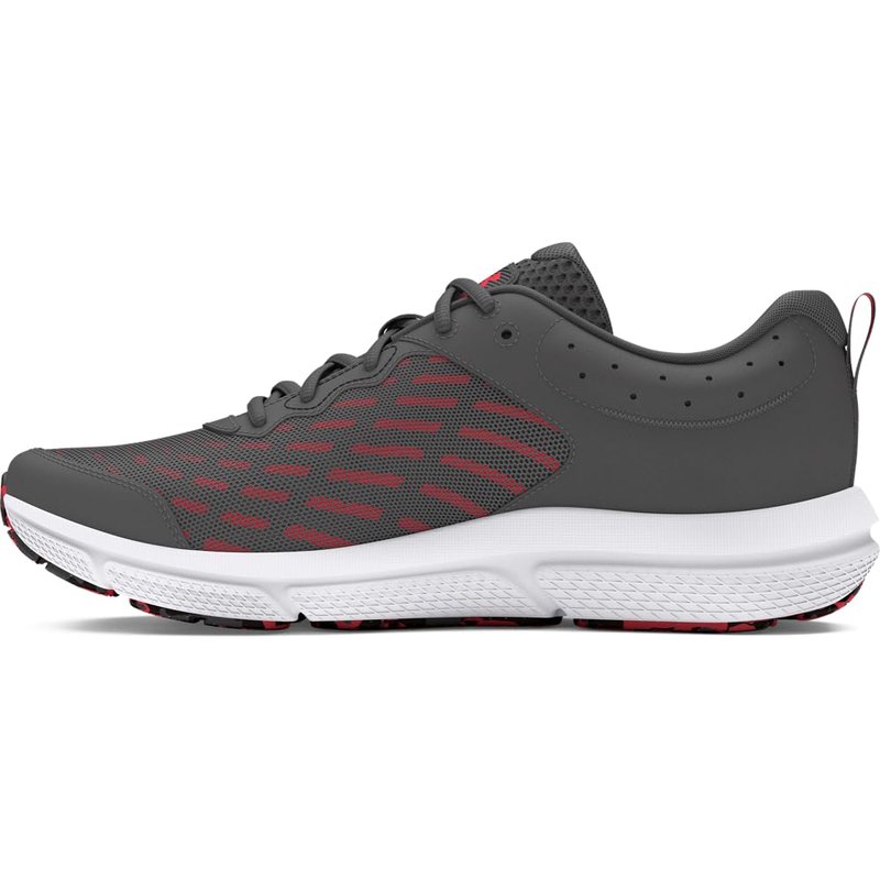 Under Armour Men's Charged Assert 10, (109) Castlerock/Castlerock/Racer Red, 15, US