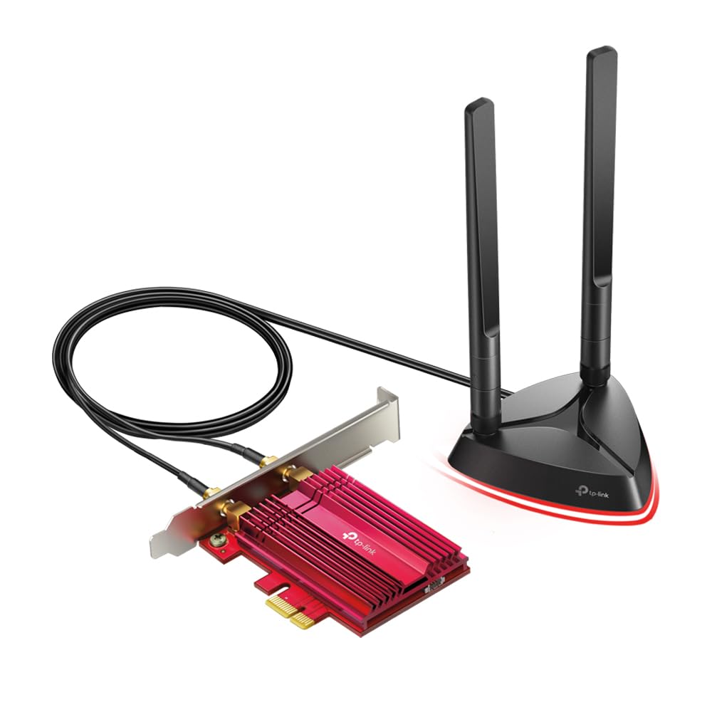 TP-Link WiFi 6 AX3000 PCIe WiFi Card (Archer TX3000E), Up to 2400Mbps, Bluetooth 5.3, 802.11AX Dual Band Wireless Adapter with MU-MIMO, OFDMA, Ultra-Low Latency, Supports Windows 11, 10 (64bit)