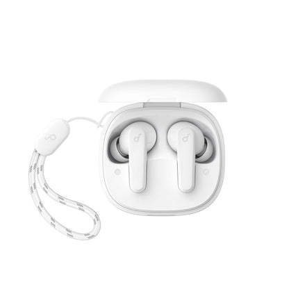 Soundcore by Anker P20i True Wireless Earbuds, 10mm Drivers with Big Bass, Bluetooth 5.3, 30H Long Playtime, Water-Resistant, 2 Mics for AI Clear Calls, 22 Preset EQs, Customization (White)
