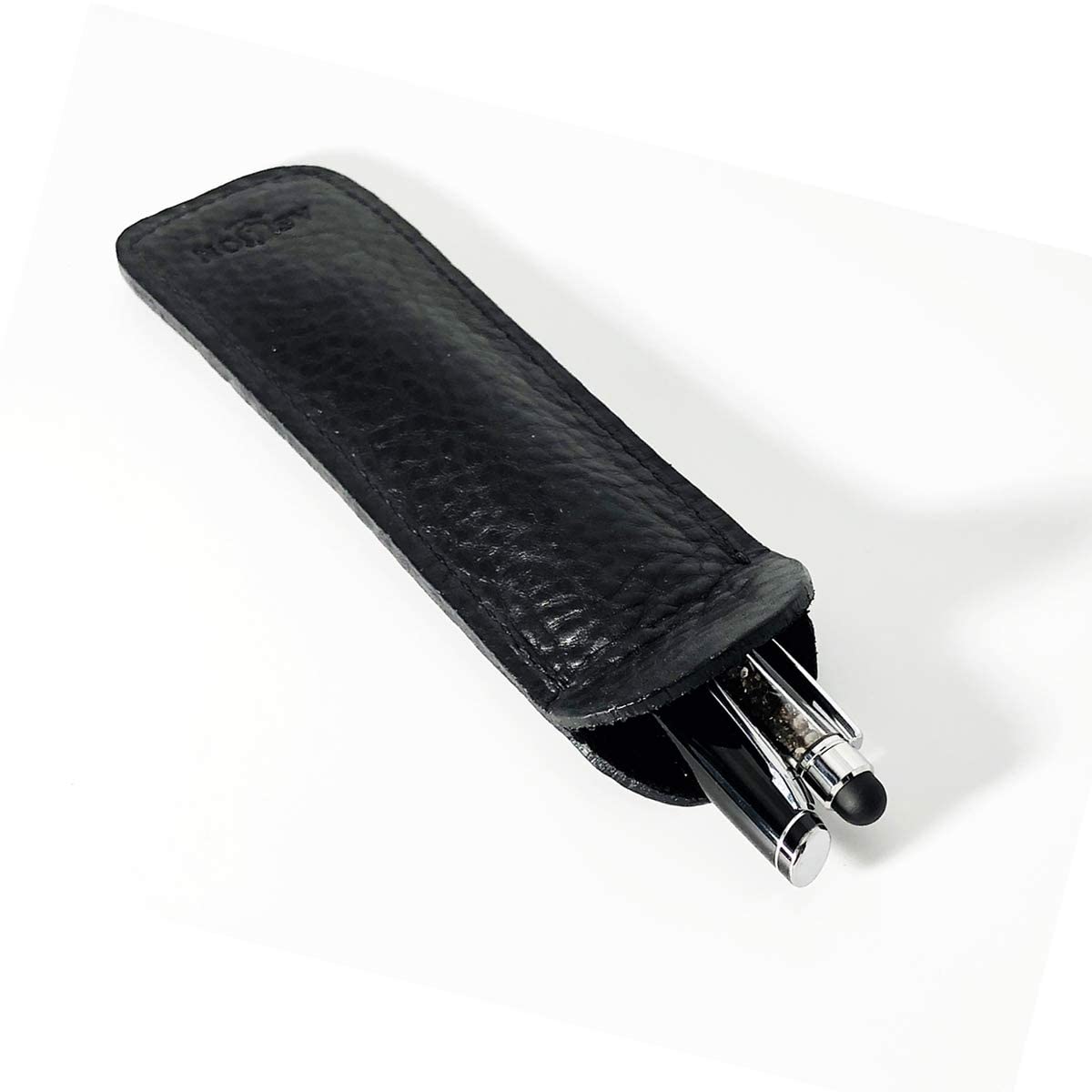 Aston Leather Pen-Slip-Double-Black