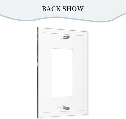 Decorative Art Light Switch Covers Gilded Bloom 1 Gang Rocker Outlet Decorative Switch plate Faceplate GFCI Light Switch Covers for Home Decor