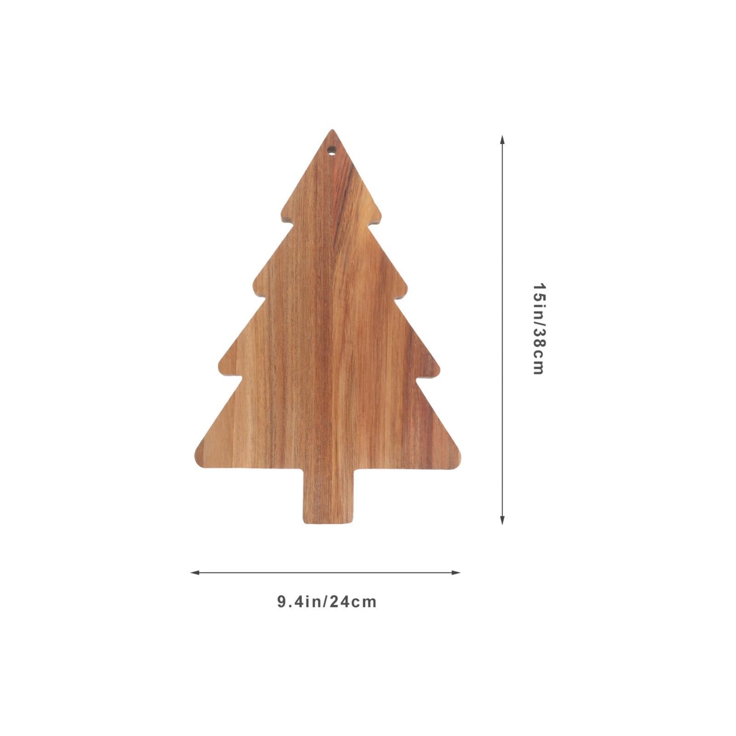 Amosfun Christmas Tree Charcuterie Board Xmas Cutting Board Fruit Tray Wooden Cheese Appetizer Tray Sushi Serving 9.5 x 15 Inch