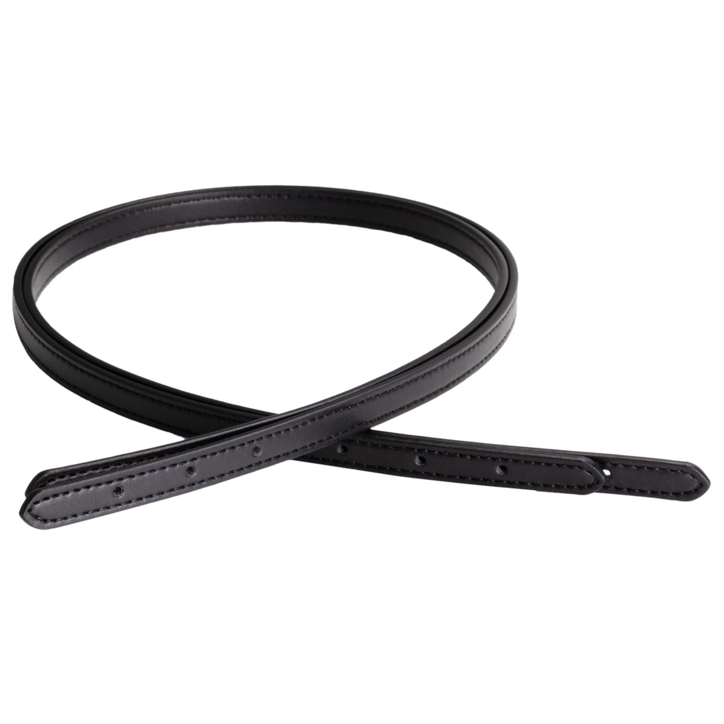 ALLZEDREAM Microfiber Leather Purse Strap Replacement Tote Bag Handbag Shoulder Handles 2 Pcs, Black, 1.5cm