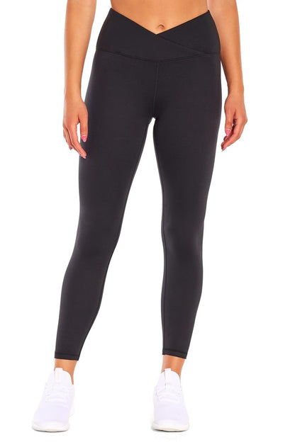 Balance Collection Womens Crossover High Rise Legging, Black