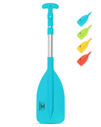 OCEANBROAD Telescoping Emergency Paddle 26''-54'' Collapsible Paddles Aluminium Shaft for Kayaking Boating Canoeing River Tubing, Blue, 2 Paddles