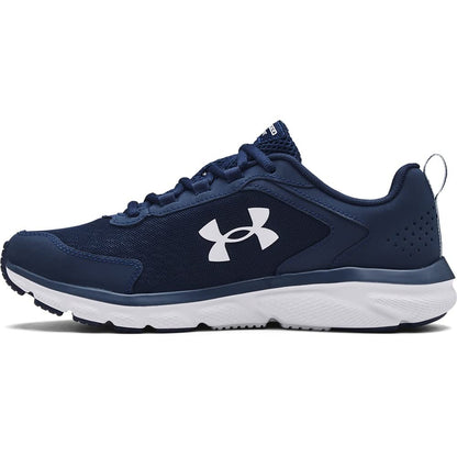 Under Armour Men's Charged Assert 9DISC, Academy Blue (400)/White, 9.5 X-Wide US