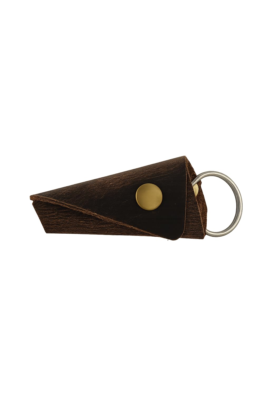 PavinCrafter Full Grain Leather Key Wrap – Silent Keychain Organizer with Snap Closure, Key Ring Cover & Pocket-Friendly Sleeve – Handmade Key Holder for Men, Stylish & Durable EDC Accessory