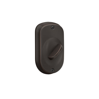 Schlage BE365 PLY 716 Plymouth Keypad Deadbolt, Electronic Keyless Entry Lock, Aged Bronze