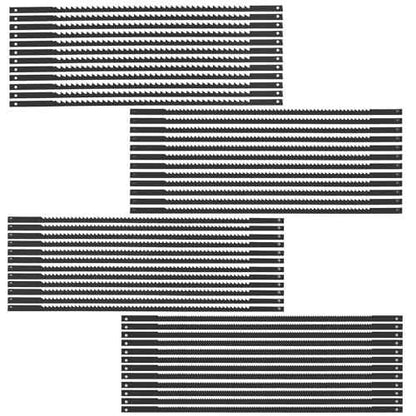 5-Inch Scroll Saw Blade Pin End Replacement 48Pack for Wood, High Carbon Steel(24TPI, 18TPI£¬15 TPI, 10TPI 12pcs Each)