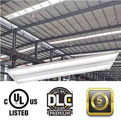 165W LED Linear High Bay Light Fixture, 2FT 22280LM(135LM/W) 5000K Daylight LED Workshops Light,100-277V, 0-10V Dimmable UL Warehouse Lighting for Exhibition hall, Supermarkets, 5 Years Warranty