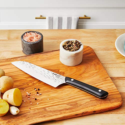 Kai PRO 6" Chef’s Knife, Hand Sharpened Kitchen Knife for Professional and Home Chefs, Japanese AUS6M Stainless Steel Blade, Full-Tang POM Handle, NSF Certified