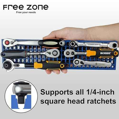 FREE ZONE Bit Organizer Set (Green) ? 158-Hole Bit Storage ? 1/4" Hex Bits & Drive Bits Adapter Storage ? Toolbox Storage (Tools Not Included)